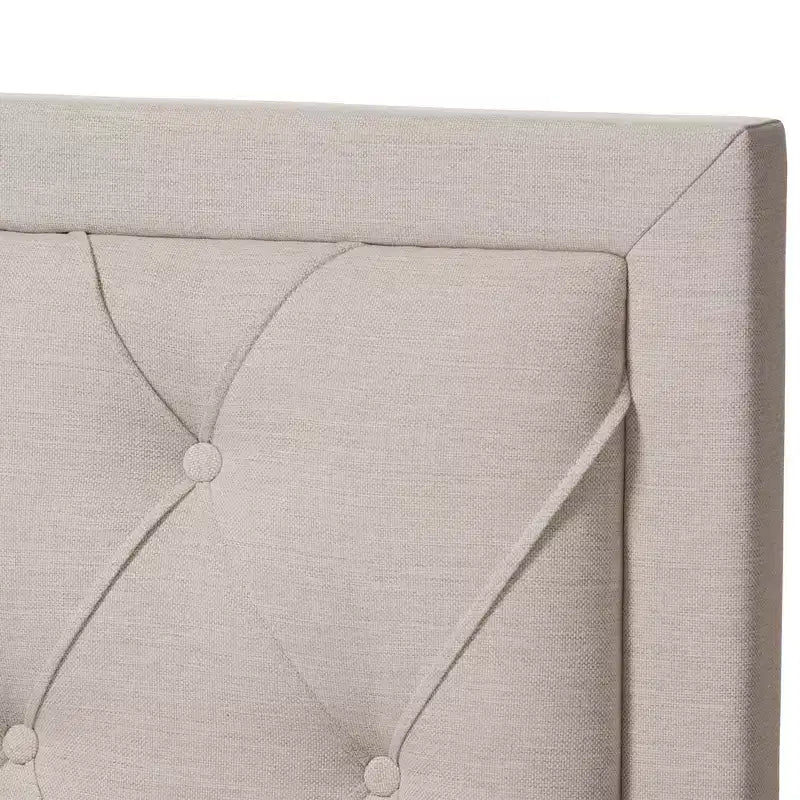 Baxton Studio Aurelie Letto Moderno e Contemporaneo Imbottito in Tessuto con Contenitore