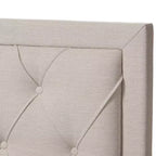 Baxton Studio Aurelie Letto Moderno e Contemporaneo Imbottito in Tessuto con Contenitore