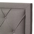 Baxton Studio Aurelie Letto Moderno e Contemporaneo Imbottito in Tessuto con Contenitore