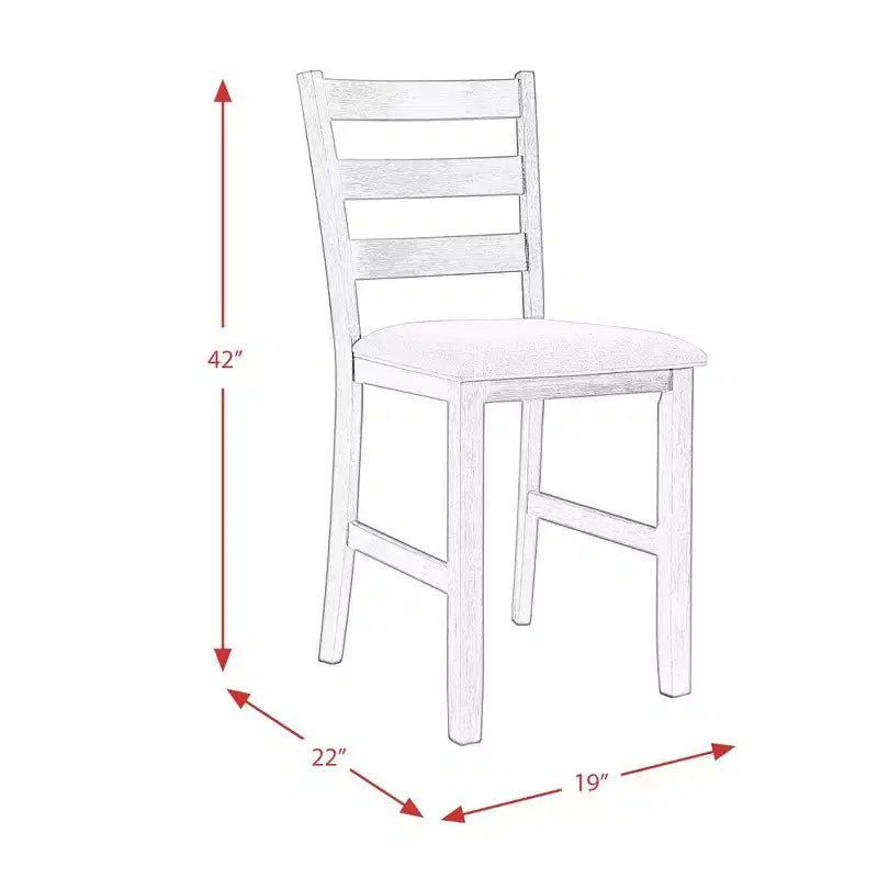Set da pranzo da 5 pezzi altezza bancone Kona - Picket House Furnishings