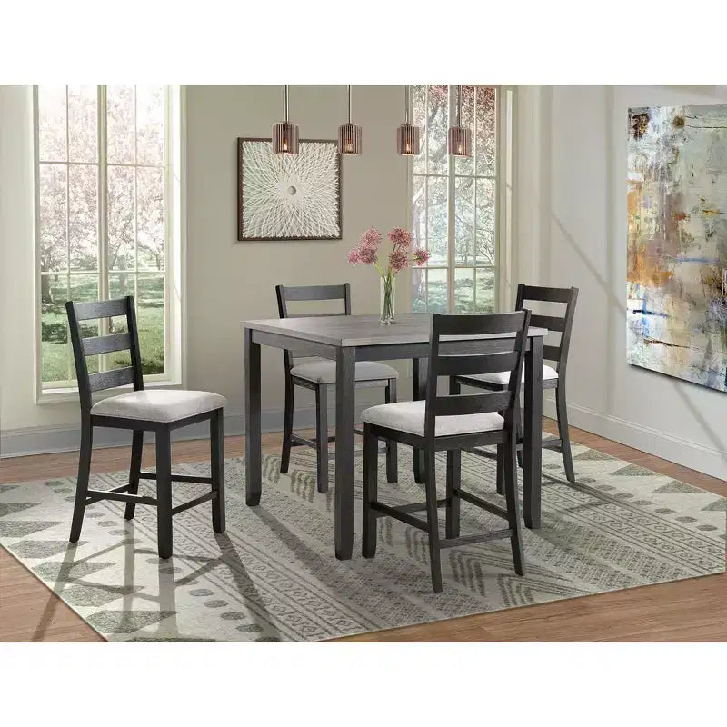 Set da pranzo da 5 pezzi altezza bancone Kona - Picket House Furnishings