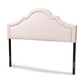 Rita Velvet Headboard - Light Pink - Baxton Studio