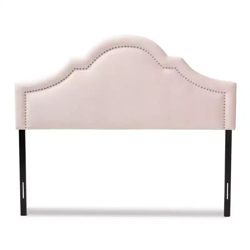 Testata Rita Velvet - Rosa chiaro - Baxton Studio