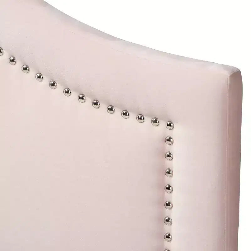 Testata Rita Velvet - Rosa chiaro - Baxton Studio