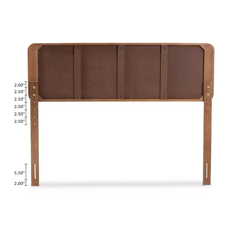 Testiera in Legno Finitura Noce Mailene - Baxton Studio