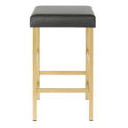 Sgabello da bar per altezza bancone senza schienale dorato 26 - OSP Home Furnishings