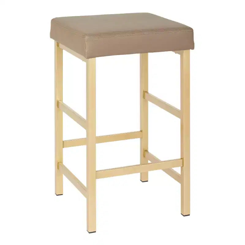 Sgabello da bar per altezza bancone senza schienale dorato 26 - OSP Home Furnishings