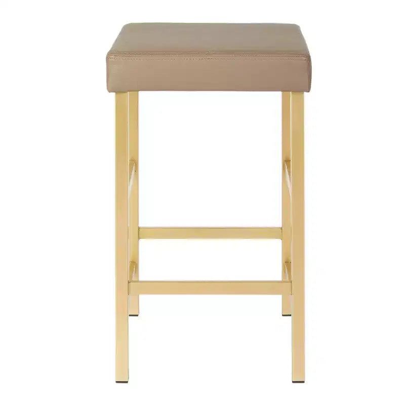 Sgabello da bar per altezza bancone senza schienale dorato 26 - OSP Home Furnishings