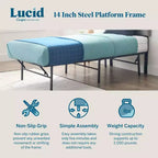 Base letto imbottita Comfort Collection - Lucid