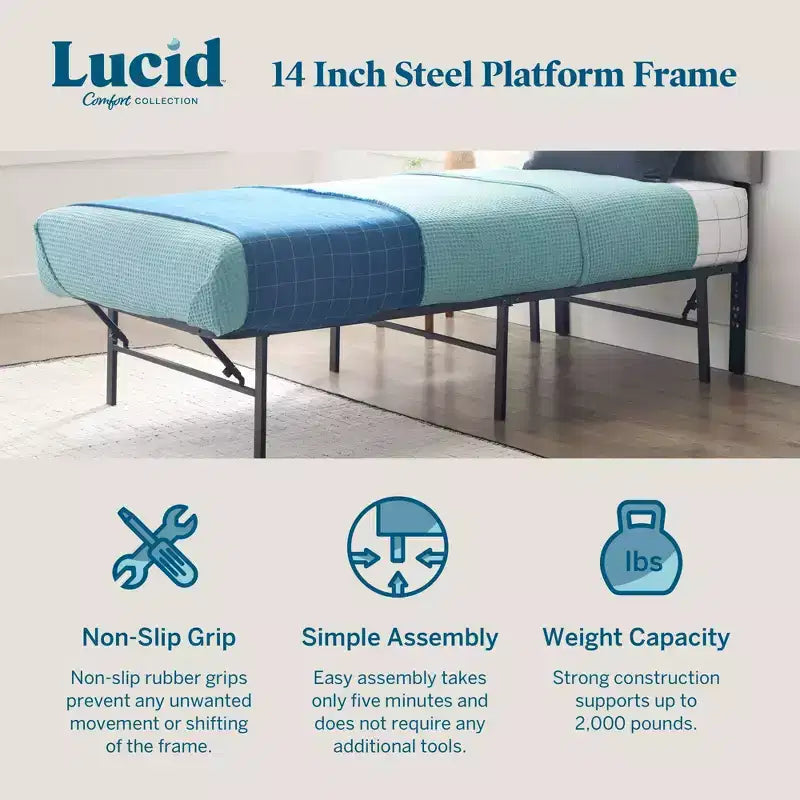 Base letto imbottita Comfort Collection - Lucid