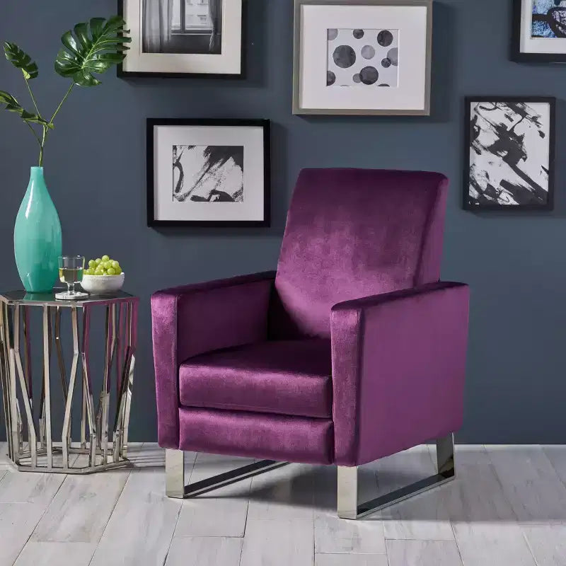 Poltrona reclinabile moderna Brightwood con gambe alte a spinta - Christopher Knight Home