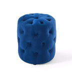 Pouf rotondo Amour Tufted Button in velluto ad alte prestazioni - Modway
