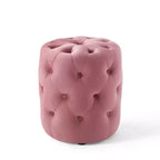 Pouf rotondo Amour Tufted Button in velluto ad alte prestazioni - Modway