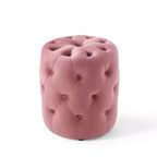 Pouf rotondo Amour Tufted Button in velluto ad alte prestazioni - Modway