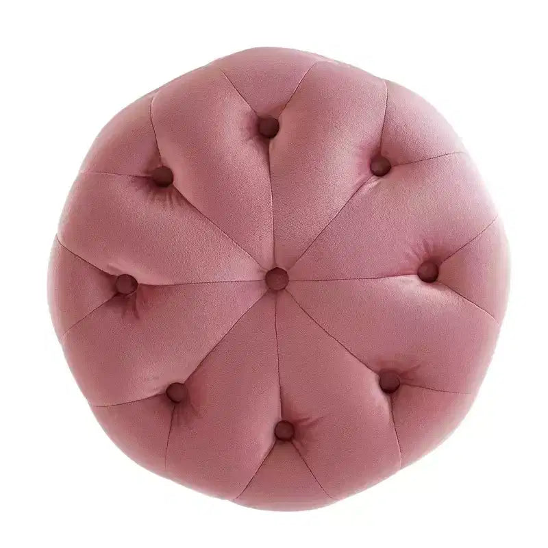 Pouf rotondo Amour Tufted Button in velluto ad alte prestazioni - Modway