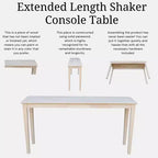 Tavolo Shaker non finito - International Concepts