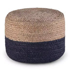 Maron Pouf Rotondo Contemporaneo Rosa/Naturale - WyndenHall