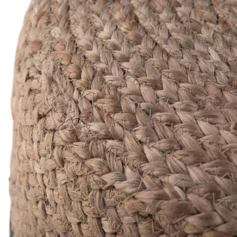 Maron Pouf Rotondo Contemporaneo Rosa/Naturale - WyndenHall