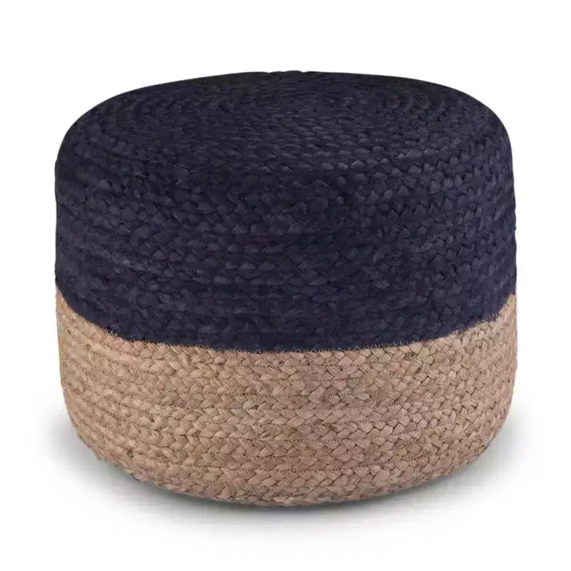 Maron Pouf Rotondo Contemporaneo Rosa/Naturale - WyndenHall
