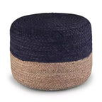 Maron Pouf Rotondo Contemporaneo Rosa/Naturale - WyndenHall