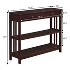 Console da tavolo a cassetto singolo Mission 1 - Breighton Home