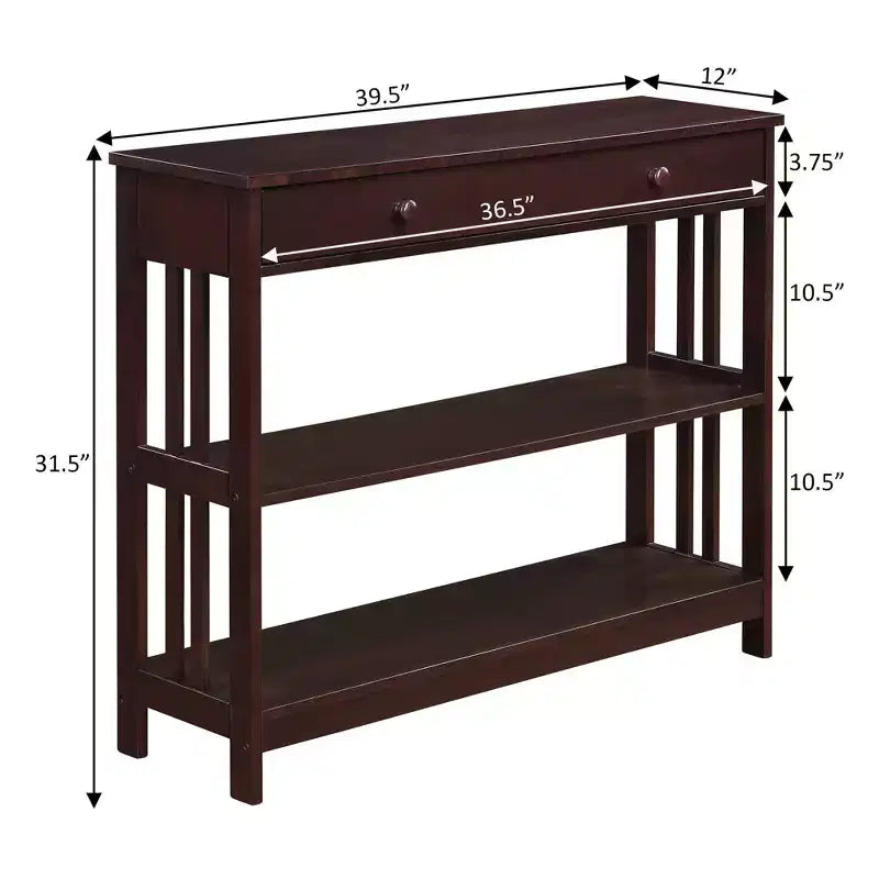 Console da tavolo a cassetto singolo Mission 1 - Breighton Home
