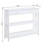 Console da tavolo a cassetto singolo Mission 1 - Breighton Home