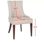 Sedia da pranzo Becca 19 H con finitura a borchie - MCR4502 - Safavieh Couture