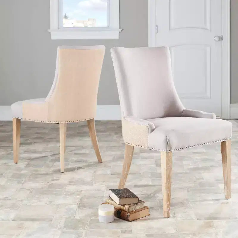 Sedia da pranzo Becca 19 H con finitura a borchie - MCR4502 - Safavieh Couture