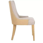 Sedia da pranzo Becca 19 H con finitura a borchie - MCR4502 - Safavieh Couture
