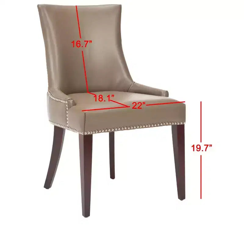 Sedia da pranzo Becca 19 H con finitura a borchie - MCR4502 - Safavieh Couture