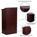 Leggio in legno da terra Flash Furniture