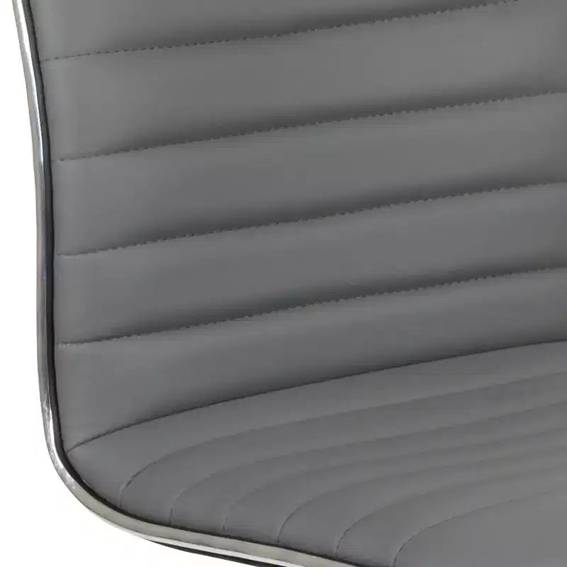 Sedia da ufficio girevole Flash Furniture con schienale basso, senza braccioli, a costine, di design