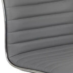 Sedia da ufficio girevole Flash Furniture con schienale basso, senza braccioli, a costine, di design