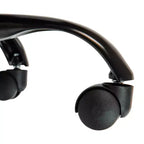 Sedia da ufficio girevole Flash Furniture con schienale basso, senza braccioli, a costine, di design