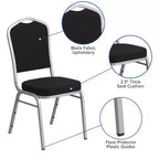 Sedia impilabile da banchetto Flash Furniture HERCULES Series Crown Back