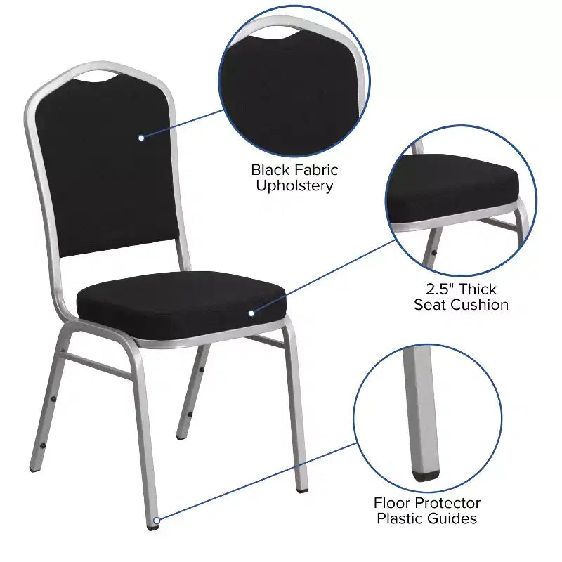 Sedia impilabile da banchetto Flash Furniture HERCULES Series Crown Back