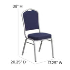 Sedia impilabile da banchetto Flash Furniture HERCULES Series Crown Back
