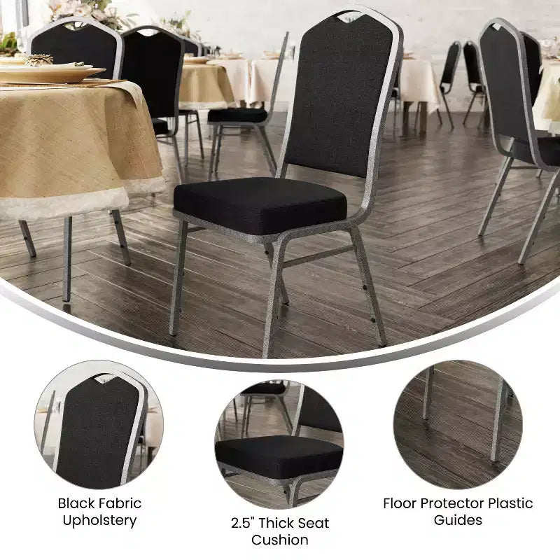 Sedia impilabile da banchetto Flash Furniture HERCULES Series Crown Back