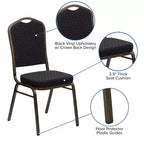 Sedia impilabile da banchetto Flash Furniture HERCULES Series Crown Back