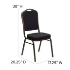 Sedia impilabile da banchetto Flash Furniture HERCULES Series Crown Back