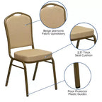 Sedia impilabile da banchetto Flash Furniture HERCULES Series Crown Back