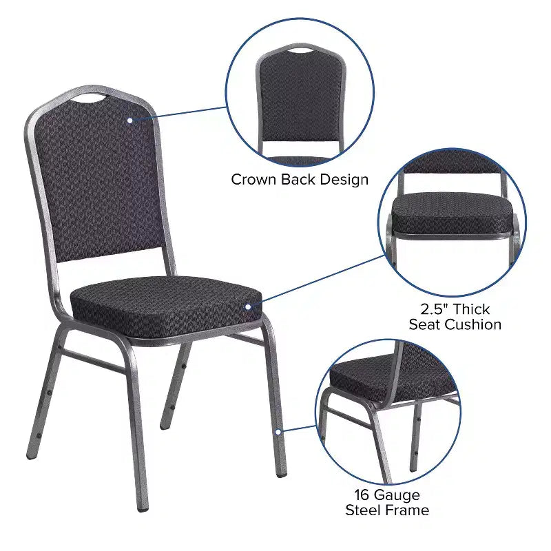 Sedia impilabile da banchetto Flash Furniture HERCULES Series Crown Back