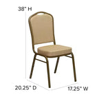 Sedia impilabile da banchetto Flash Furniture HERCULES Series Crown Back