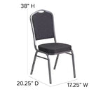 Sedia impilabile da banchetto Flash Furniture HERCULES Series Crown Back