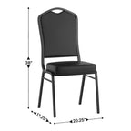 Sedia impilabile da banchetto Flash Furniture HERCULES Series Crown Back