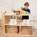 Mobile contenitore a due ripiani fronte-retro ECR4Kids Streamline, 61 cm, arredamento per aula