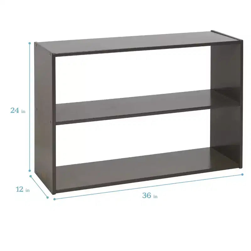Mobile contenitore a due ripiani fronte-retro ECR4Kids Streamline, 61 cm, arredamento per aula