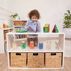 Mobile contenitore a due ripiani fronte-retro ECR4Kids Streamline, 61 cm, arredamento per aula