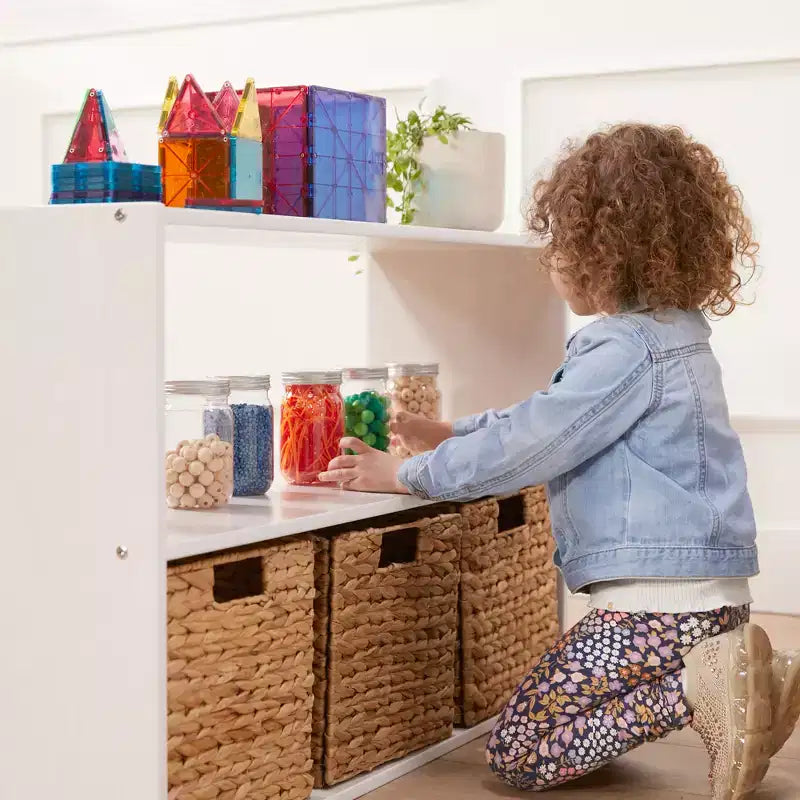 Mobile contenitore a due ripiani fronte-retro ECR4Kids Streamline, 61 cm, arredamento per aula